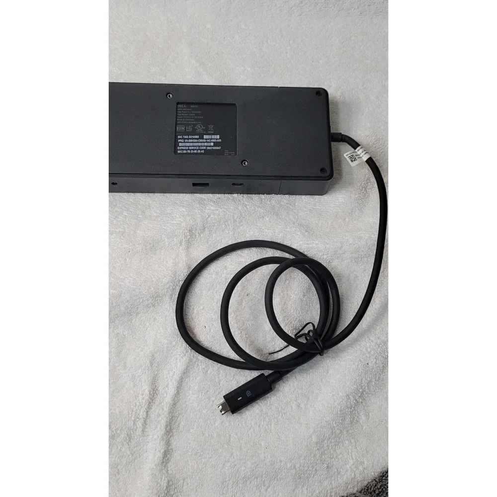Dell WD19 USB-C Docking Station K20A K20A001 Black Laptop Hub HDMI DP Ethernet